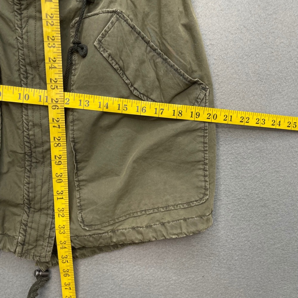 Levi's Utility Vest S Olive Green Military Safari Cargo Photographer Cotton - Picture 13 of 13